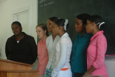 young sisters singing